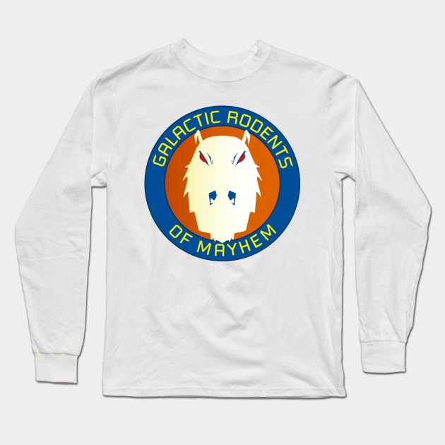 Galactic Rodents of Mayhem Logo Long Sleeve T-Shirt by SebaNavas